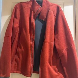 L.L. Bean Men's Zip Up burnt orange Sweater